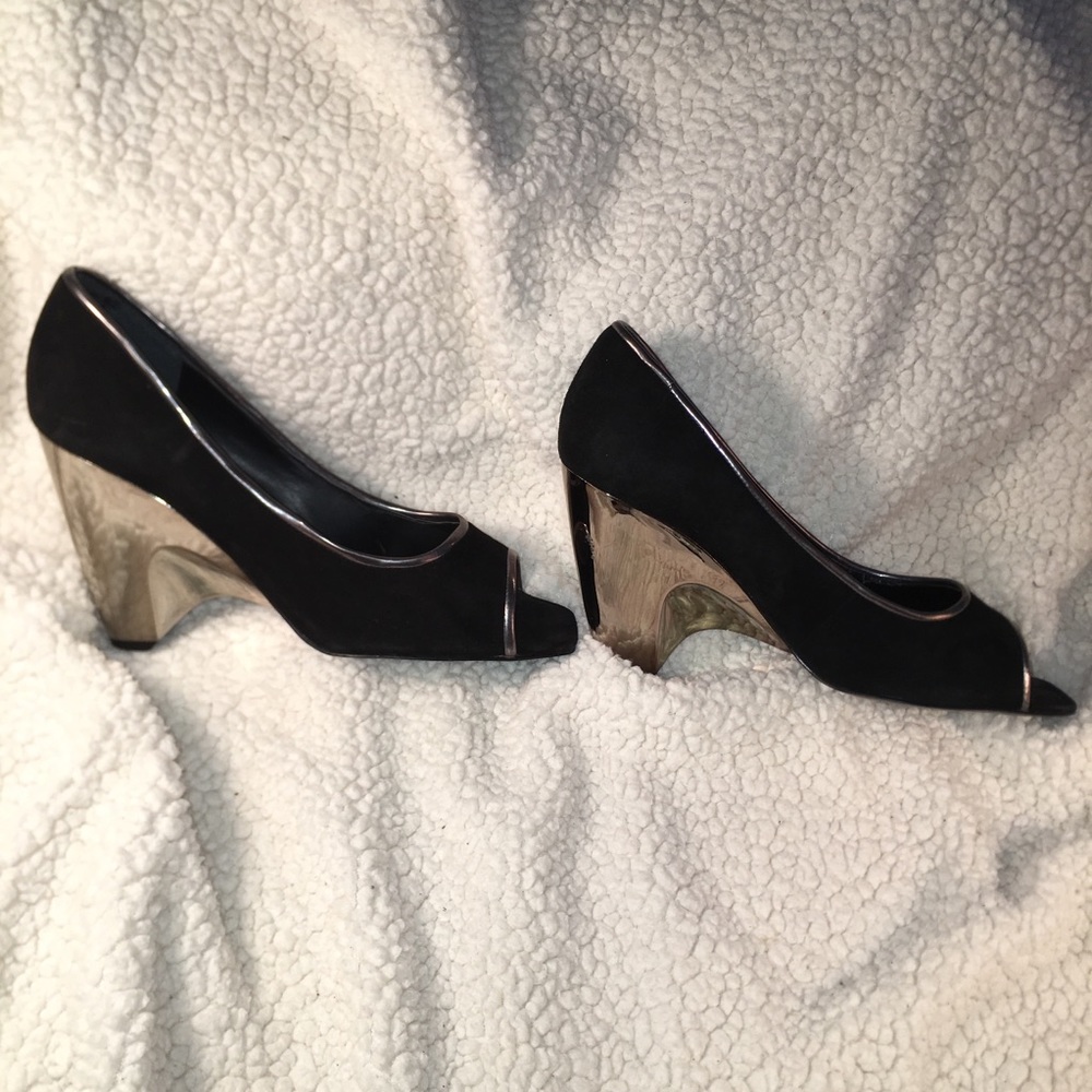 Black Nine West Wedge 7.5